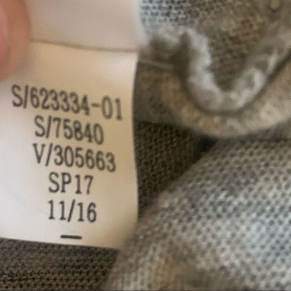 Athleta Zephyr Heathered Grey 100% Linen 3/4 Sleeve Top SZ XS - Picture 10 of 11